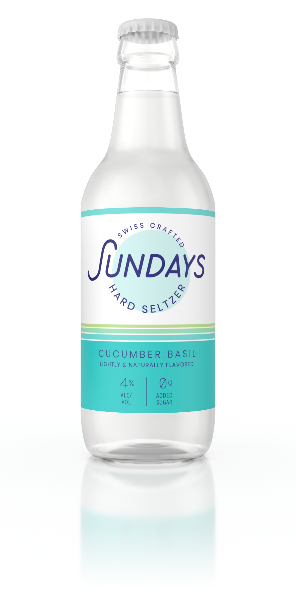 Sundays Hard Seltzer Cucumber Basil 24x33cl